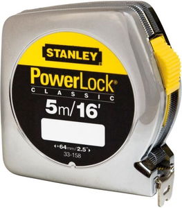 Stanley 0-33-158 POWERLOCK fémházas mérőszalag, 5 m termék fő termékképe