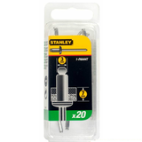 Stanley 1-PAA44T popszegecs, 3 x 7 mm, 20 db/csomag