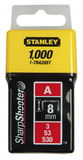 Stanley 1-TRA205T "A" tűzőkapocs 8 mm, 1000 db/csomag