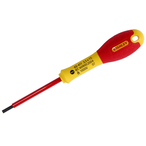 Stanley 0-65-411 FATMAX® szigetelt lapos csavarhúzó, 3.5 x 75 mm (bliszteres) termék fő termékképe