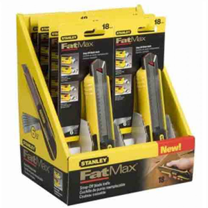 Stanley 8-10-421 FATMAX® fémházas tördelhető pengés kés, 18 mm, 12 db/csomag termék fő termékképe