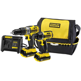 Stanley FMCK461C2 FATMAX® 18 V COMBO akkus gépcsomag (2 x 1.3 Ah Li-ion akkuval, szerszámtáskával)