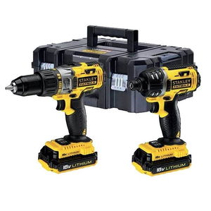 Stanley FMCK461D2T FATMAX® 18 V COMBO akkus gépcsomag (2 x 2.0 Ah Li-ion akkuval, Pro-Stack kofferben) termék fő termékképe