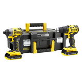 Stanley FMCK463D2T FATMAX® 18 V COMBO akkus gépcsomag (2 x 2.0 Ah Li-ion akkuval, Pro-Stack kofferben)