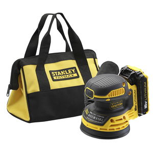 Stanley FMCW220D1 FATMAX® akkus excentercsiszoló (1 x 2.0 Ah Li-ion akkuval, szerszámtáskával) termék fő termékképe