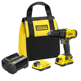 Stanley SFMCD700C2S FATMAX® V20 akkus fúró-csavarozó (2 x 1.5 Ah Li-ion akkuval, szövet szerszámtáskával)