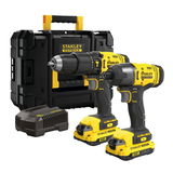 Stanley SFMCK465D2T FATMAX® 18 V COMBO akkus gépcsomag (2 x 2.0 Ah Li-ion akkuval, kofferben)