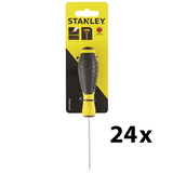 Stanley STHT1-60358 CushionGrip™ lapos csavarhúzó párhuzamos éllel, 3 x 75 mm, 24 db/csomag