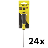 Stanley STHT1-60378 CushionGrip™ lapos csavarhúzó párhuzamos éllel, 4 x 100 mm, 24 db/csomag