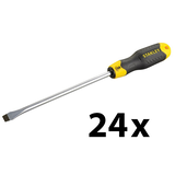 Stanley STHT1-60413 CushionGrip™ lapos csavarhúzó, 6.5 x 150 mm, 24 db/csomag