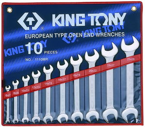 King Tony 10 részes villáskulcs készlet 6-28mm 1110MR termék fő termékképe