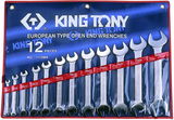 King Tony 12 részes villáskulcs készlet coll 1/4˝-1-1/4˝ 1112SR