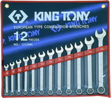 King Tony 12 részes csillag-villáskulcs készlet 8-22mm 1212MR