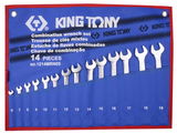 King Tony 14 részes csillag-villáskulcs készlet 6-19mm 1214MRN05