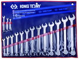 King Tony 16 részes csillag-villáskulcs készlet 1/4-1-1/4˝ 1216SR