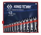 King Tony 12 részes rövid csillag-villáskulcs készlet 1282MR