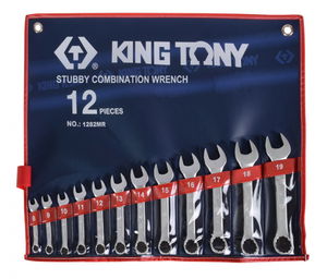 King Tony 12 részes rövid csillag-villáskulcs készlet 1282MR termék fő termékképe