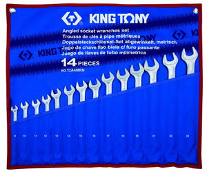 King Tony 14 részes ultra könnyű csillag-villáskulcs készlet 8-24mm 12A4MRN termék fő termékképe