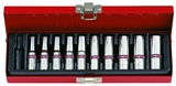 King Tony 10 részes 1/4˝-os hosszú dugókulcs készlet coll  2510SR