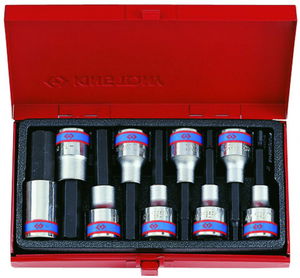 King Tony 9 részes 1/2˝-os hatszög bitfejkészlet L=80mm   4120PR termék fő termékképe