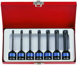 King Tony 7 részes 1/2˝-os gépi torx bitfejkészlet L=100mm 4467PP
