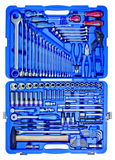 King Tony 128 részes 1/4"&1/2"-os dugókulcs&vegyes szerszámkészlet 7528MR