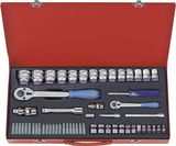 King Tony 58 részes 1/4" + 1/2"-os dugókulcskészlet 7558MR