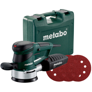 METABO SXE 425 TURBOTEC SET excentercsiszoló készlet (műanyag hordtáskában) + 12 db csiszolólap termék fő termékképe