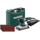 METABO SR 2185 SET vibrációs csiszoló (műanyag hordtáskában) + csiszolólap készlet (10 db)