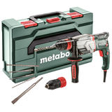 METABO KHE 2860 Quick SET SDS-plus kombikalapács (metaBOX kofferben) + SDS-plus fúró-vésőkészlet (5 részes)