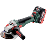 METABO WVB 18 LTX BL 15-125 Quick szénkefe nélküli  akkumulátoros sarokcsiszoló (2 x 5.5 Ah LiHD akkuval, metaBOX kofferben)