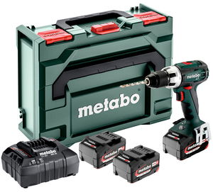 METABO BS 18 LT SET akkumulátoros fúró-csavarozó (3 x 4.0 Ah Li-Power akkuval, metaBOX kofferben) termék fő termékképe