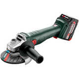 METABO W 18 L 9-125 QUICK akkumulátoros sarokcsiszoló (2 x 5.2 Ah Li-Power akkuval, metaBOX kofferben)