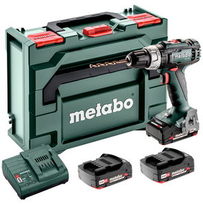 METABO BS 18 L SET akkumulátoros fúró-csavarozó (3 x 2.0 Ah Li-Power akkuval, metaBOX kofferben) termék fő termékképe