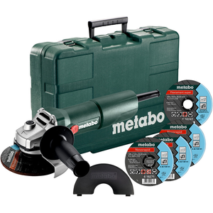 METABO W 750-125 SET sarokcsiszoló készlet (műanyag hordtáskában) + tartozékok termék fő termékképe