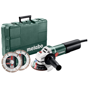 METABO WQ 1100-125 SET sarokcsiszoló (műanyag hordtáskában) + 2 db vágótárcsa termék fő termékképe