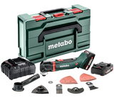 METABO MT 18 LTX COMPACT akkumulátoros multiszerszám (2 x 2.0 Ah Li-Power akkuval, metaBOX kofferben) + tartozékok