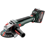 METABO WB 18 LT BL 11-125 QUICK akkumulátoros sarokcsiszoló (2 x 5.2 Ah Li-Power akkuval, metaBOX kofferben)