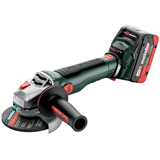 METABO WB 18 LT BL 11-125 QUICK szénkefe nélküli akkumulátoros sarokcsiszoló (2 x 8.0 Ah LiHD akkuval, metaBOX kofferben)