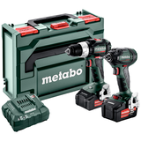 METABO COMBO SET 2.1.18 18 V BL szénkefe nélküli akkumulátoros gépcsomag (2 x 5.2 Ah Li-Power akkuval, metaBOX kofferben)