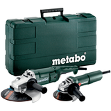 METABO WE 2200-230 sarokcsiszoló + W 750-125 sarokcsiszoló (műanyag hordtáskában)