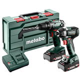 METABO COMBO SET 2.8.1 18 V akkumulátoros gépcsomag (2 x 2.0 Ah Li-Power akkuval, metaBOX kofferben)