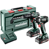 METABO COMBO SET 2.8.5 18 V akkumulátoros gépcsomag (2 x 2.0 Ah Li-Power akkuval, metaBOX kofferben)