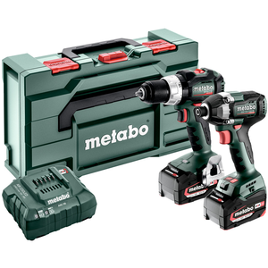 METABO COMBO SET 2.8.8 18 V szénkefe nélküli akkumulátoros gépcsomag (2 x 5.2 Ah Li-Power akkuval, metaBOX kofferben) termék fő termékképe