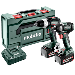 METABO COMBO SET 2.9.3 18 V szénkefe nélküli akkumulátoros gépcsomag (2 x 5.2 Ah Li-Power akkuval, metaBOX kofferben) termék fő termékképe