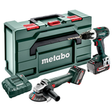 METABO COMBO SET 2.4.1 18 V akkumulátoros gépcsomag (2 x 4.0 Ah Li-Power akkuval, metaBOX kofferben)