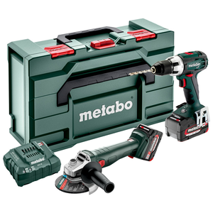 METABO COMBO SET 2.4.1 18 V akkumulátoros gépcsomag (2 x 4.0 Ah Li-Power akkuval, metaBOX kofferben) termék fő termékképe