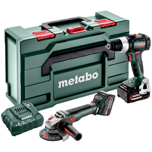 METABO COMBO SET 2.9.4 18 V szénkefe nélküli akkumulátoros gépcsomag (2 x 5.2 Ah Li-Power akkuval, metaBOX kofferben) termék fő termékképe