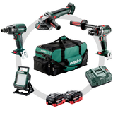 METABO COMBO SET 4.3.2 18 V akkumulátoros gépcsomag (2 x 10.0 Ah LiHD akkuval, nagy szerszámtáskával)