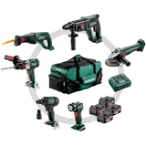 METABO COMBO SET 6.1 18 V akkumulátoros gépcsomag 4 x 4.0 Ah Li-Power akkuval, nagy szerszámtáskával)